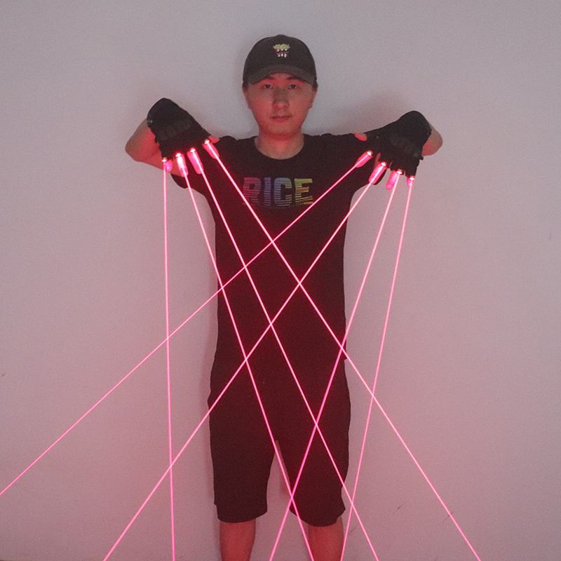 Красные лазерные перчатки 650  – обзор и цена Led Gloves Music