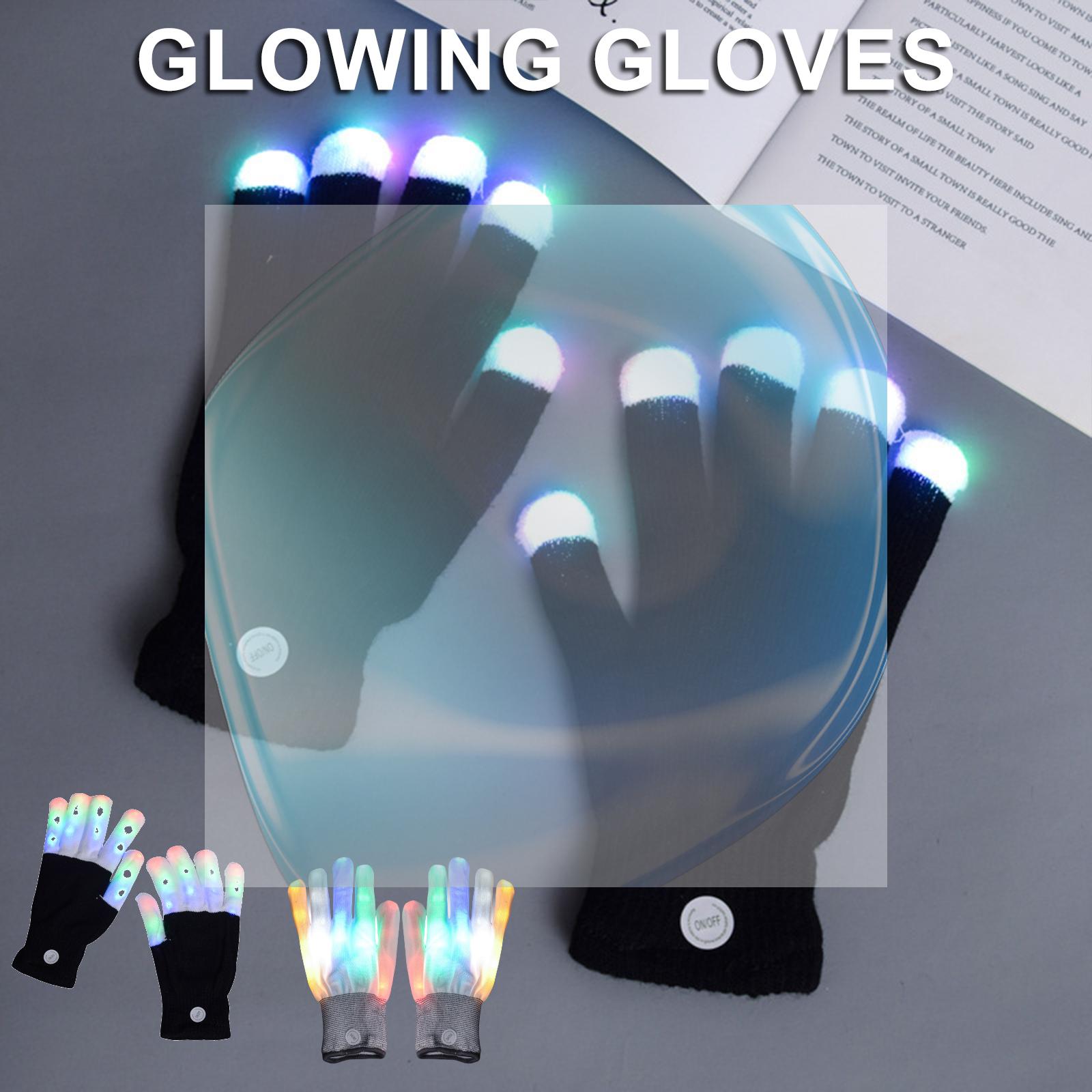 Светящиеся перчатки с LED-подс – обзор и цена Led Gloves Music