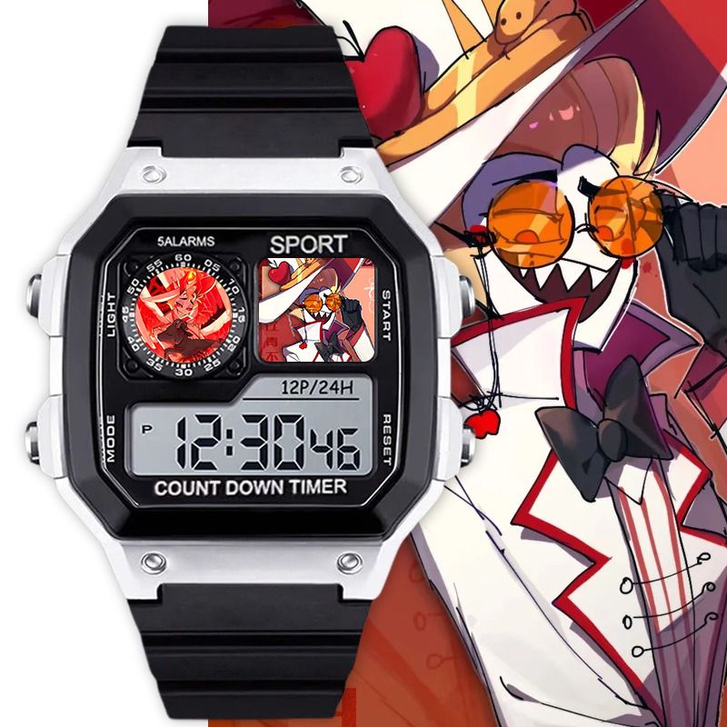 Цифровые часы Hazbin Hotel Cha – обзор и цена Digital Alarm Clock