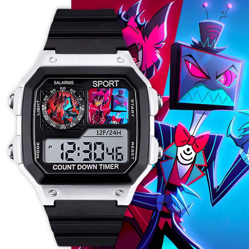 Цифровые часы Hazbin Hotel Cha – обзор и цена Digital Alarm Clock