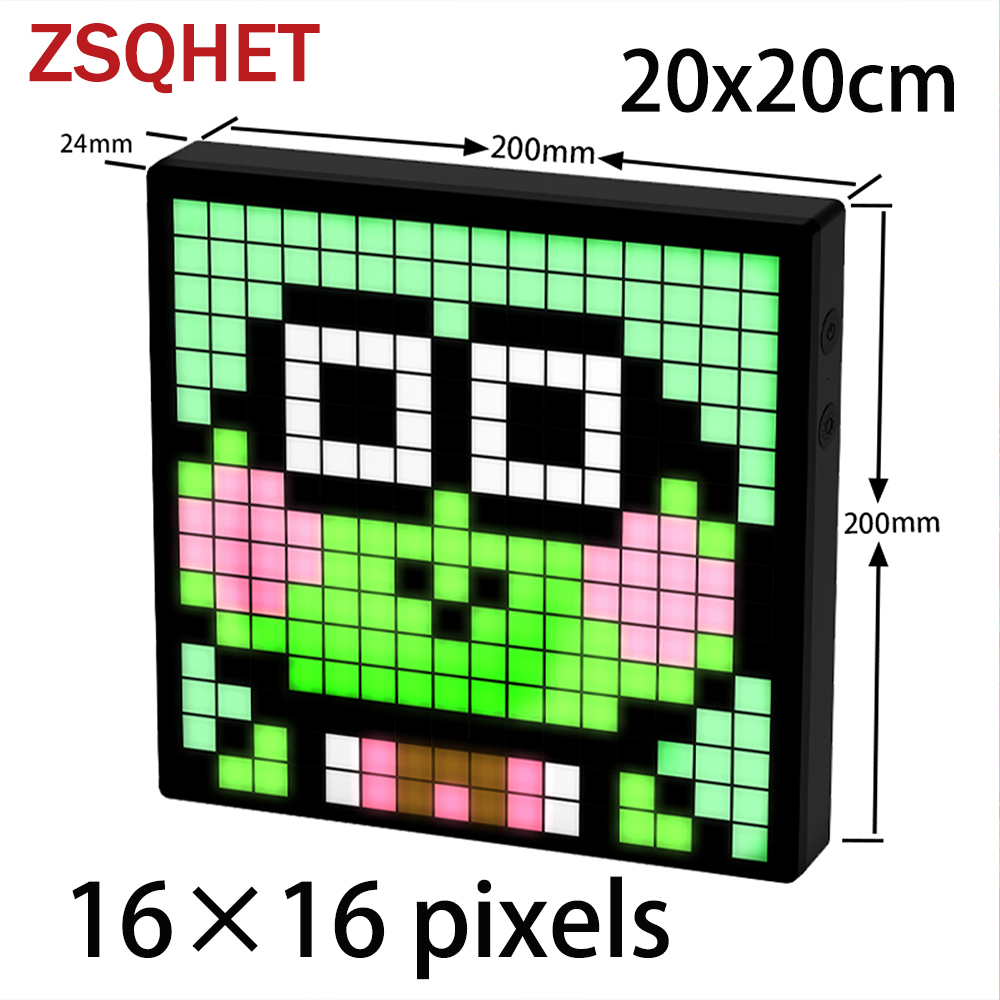 ZSQHET LED Pixel Art Display S – обзор и цена Digital Alarm Clock