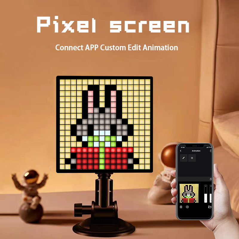 ZSQHET LED Pixel Art Display S – обзор и цена Digital Alarm Clock